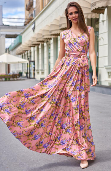 Платье Айна М20 пудра 007